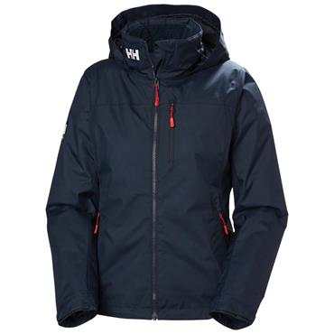 W CREW HOODED PILE JACKET NAVY