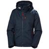 W CREW HOODED PILE JACKET NAVY