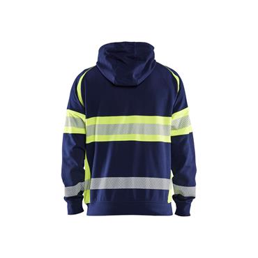 Hi Vis Hoodie Navy Blue/Hi-vis yellow