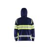 Hi Vis Hoodie Navy Blue/Hi-vis yellow
