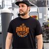 GRUNDENS LOGO ANCHOR T-SHIRT BLACK