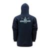 Grundens Logo Boat Hoodie Dark Navy