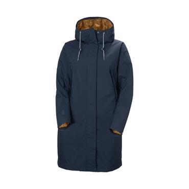 W HVALER INSULATED RAINCOAT NAVY
