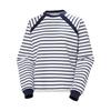 W CAPRI SWEATSHIRT WHITE NAVY STRIPE