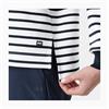 W CAPRI SWEATSHIRT WHITE NAVY STRIPE