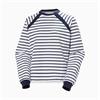 W CAPRI SWEATSHIRT WHITE NAVY STRIPE