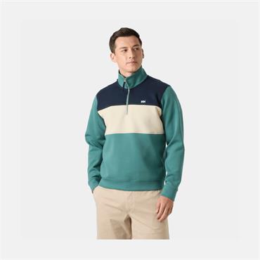 KOSTER SWEAT 1/2 ZIP OPAL GREEN