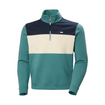 KOSTER SWEAT 1/2 ZIP OPAL GREEN