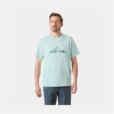 MASSIF GRAPHIC T-SHIRT BARELY BLUE
