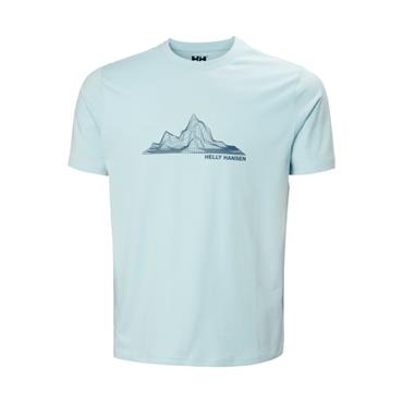 MASSIF GRAPHIC T-SHIRT BARELY BLUE