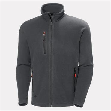 OXFORD FLEECE JACKET DARK GREY