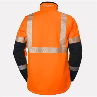 Helly Hansen ICU Hi Vis Soft Shell Jacket ORANGE/EBONY