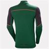 HH LIFA MERINO HALF ZIP GREEN/EBONY