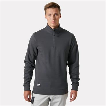 CLASSIC HALF ZIP SWEATSHIRT DARK GREY
