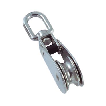 S/S ROPE BLOCK WITH SWIVEL EYE AND JOIN