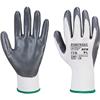 FLEXO GRIP NITRILE GLOVES GREY/WHITE