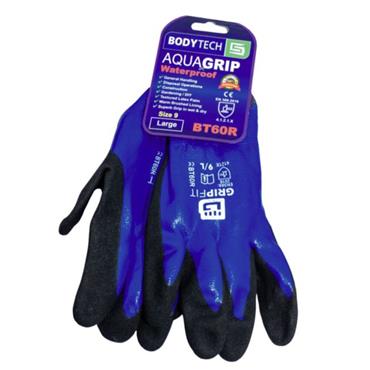 BODYTECH AQUAGRIP WATERPROOF NITRILE GLOVE