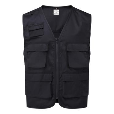 PORTWEST WORK VEST BLACK