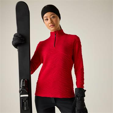 Womens Glamourize III Midlayer True Red