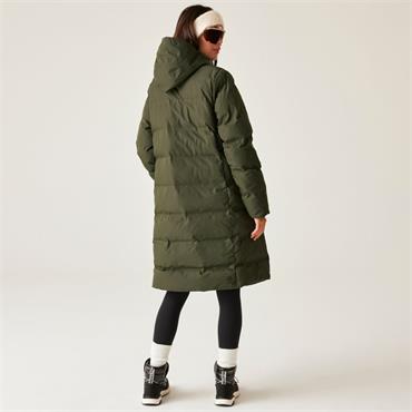 Womens Wander Padded Jacket Dark Khaki