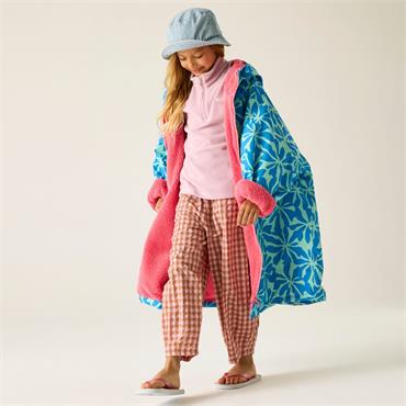 Junior Changing Robe Blue Floral/Pink Lemonade