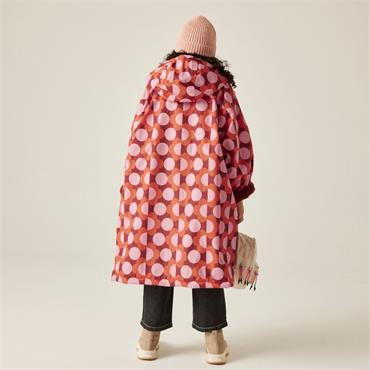Orla Kiely Girls Robe Frilly Flower Spot Red