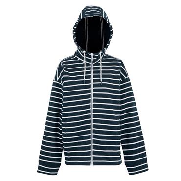 Bayletta II Full Zip Hoody Navy/White Stripe