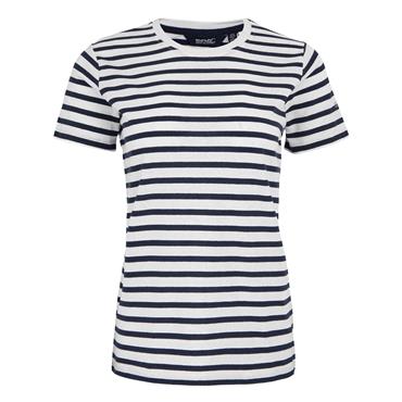 Bayletta T-Shirt White/Navy Stripe
