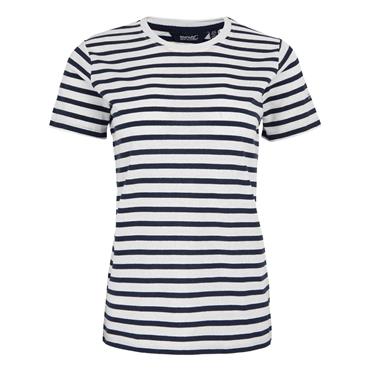Bayletta T-Shirt White/Navy Stripe