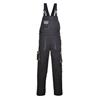 TEXO CONTRAST BIB & BRACE BLACK