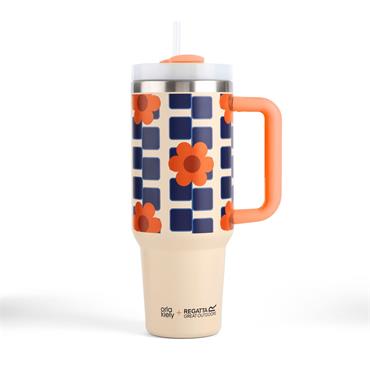 Regatta Orla Kiely Insulated Mug Giant Flower Orange 1.2l