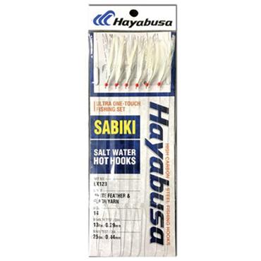 WHITE FEATHER & FLASH YARN 6HK SZ 16