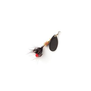 Mepps Aglia Fly Black Red Feather Size 1