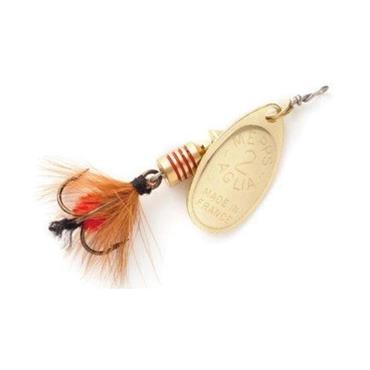 Mepps Aglia Fly Gold Red Feather
