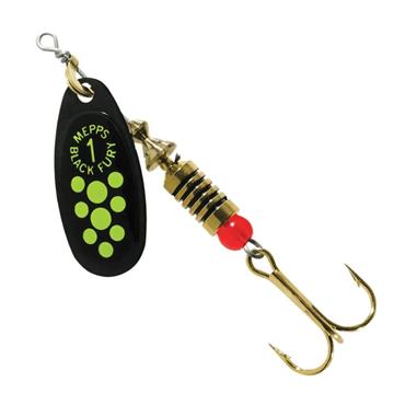 Mepps Black Fury Black Chartreuse Size 1