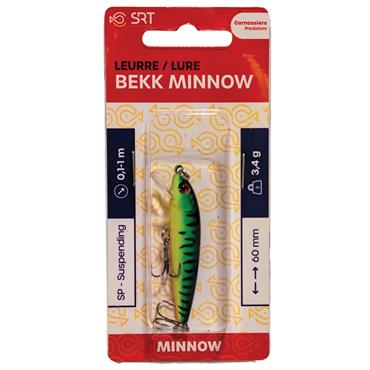 Bekk Minnow Lure 6cm 3.4g Fire Tiger