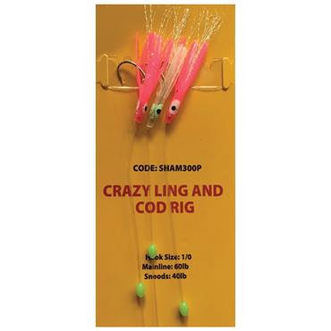 CRAZY LING & COD RIG 1/0 60LB