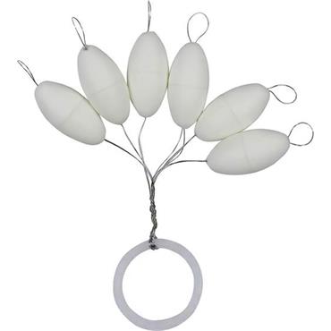 Oval Bead 4.7x10mm White