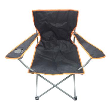 Folding Chair with Cup holder Black