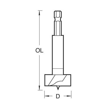Trend Snappy 12mm Forstner Bit SNAP/FS/12 