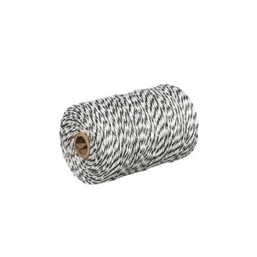 FARMSTOKK Fencing Poly Wire 200 x 2mm, Black & White