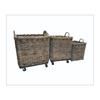 KUBU SQUARE BASKET WITH HANDLES   36CM SMALL