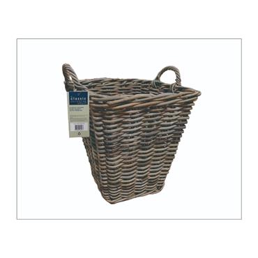CLASSIC SQUARE KUBU BASKET WITH HANDLES