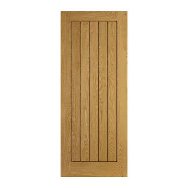 INDOORS VERTO OAK MEXICANO GROOVED DOOR 78X24