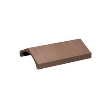 MANNOK UNI RIDGE TILE PLAIN ANGLE TURF BROWN 457MM