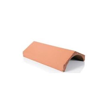 MANNOK UNI RIDGE TILE PLAIN ANGLE CLAY RED 457MM