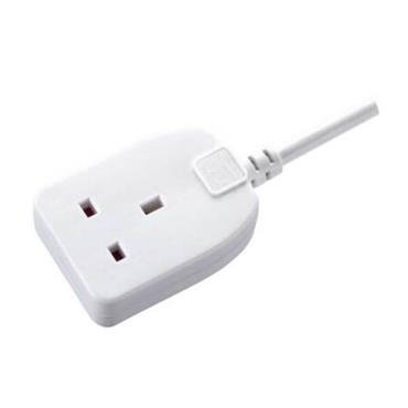 1 GANG 10METRE 13AMP EXTENSION LEAD WHITE