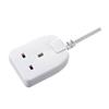 1 GANG 10METRE 13AMP EXTENSION LEAD WHITE