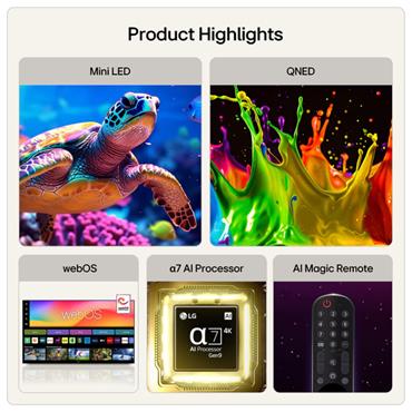 LG 55QNED72B6B.AEI 55" QNED TV
