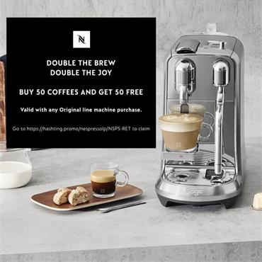 SAGE BNE800BSSUK CREATISTA
PLUS (NESPRESSO) S/S